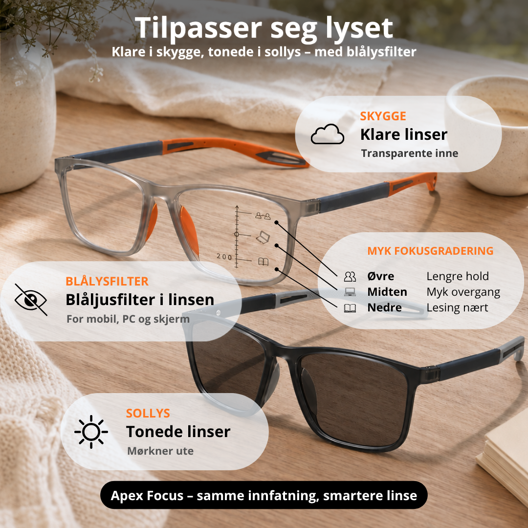 Apex Focus - Kristalhelder zicht, elegant comfort